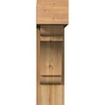 thumbnail image 2 of Ekena Millwork 8"W x 28"D x 28"H Olympic Block Rough Sawn Bracket w/ Offset Brace, Western Red Cedar, 2 of 25