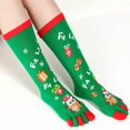 thumbnail image 2 of Yoyauz Fun Toe Socks Women's Toe Socks Girls Cute Toe Separation Cotton Socks Running Sports Christmas Gifts, 2 of 5