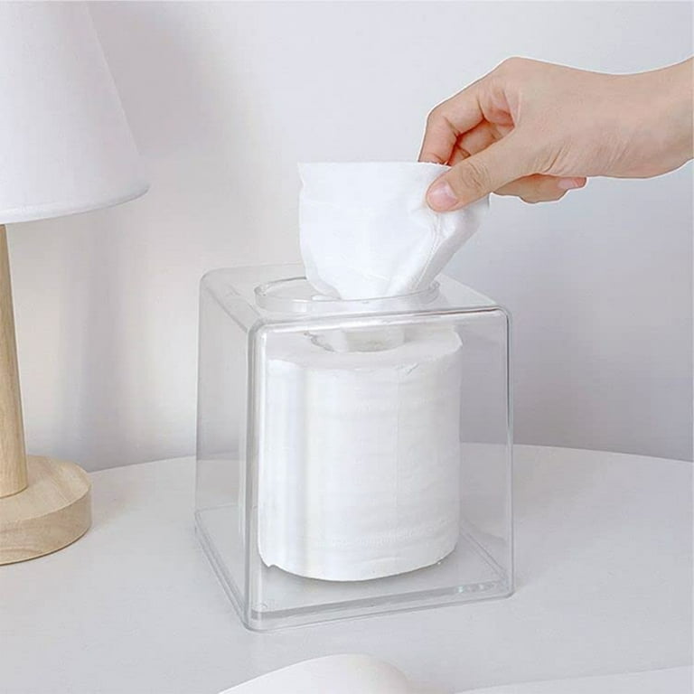 Acrylic tissue box cover deals