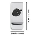 thumbnail image 2 of Stainless Steel Acorn Good Luck Charm Classic Slim Money Clip Credit Card Holder, 2 of 2