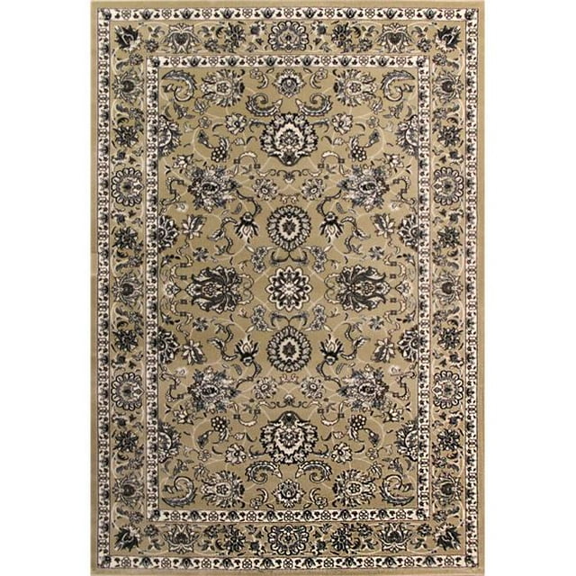 Art Carpet 841864102314 2 x 4 ft. Arabella Collection Traditional Border Woven Area Rug, Beige