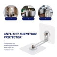 thumbnail image 4 of 2 juegos de anclajes de seguridad para muebles sin perforaciones y antivuelco, 4 of 6