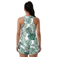 Binienty Tropical Palm Leaf Pattern Women's Tankini Shorts Set for Pool ...
