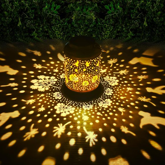 Farol solar HUMIIEYE con forma de diente de león para decoración de jardín y exterior IP65
