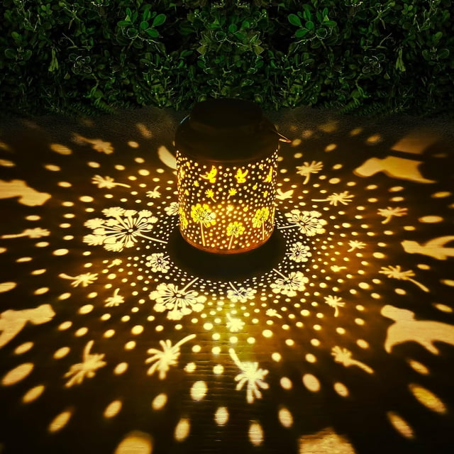 Farol solar HUMIIEYE con forma de diente de león para decoración de jardín y exterior IP65