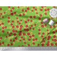 thumbnail image 2 of Soimoi Poly Georgette Fabric Leaves & Anagallis Arvensis Floral Print Sewing Fabric Yard 52 Inch Wide, 2 of 3