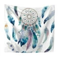 thumbnail image 2 of Wall Hanging Colorful Dream Catcher Tapestry Bohemian Feather Printed, 2 of 3