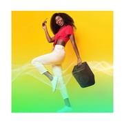 Panasonic BMAX5 Portable Wireless Bluetooth Party Speaker with Karaoke Mic & Guitar Inputs, Multicolor Light Show and Chain Connection (Black)