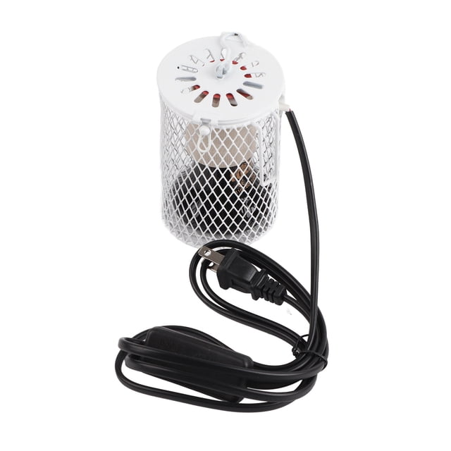 Heat Lamp For Brooder, 100W Hanging Long Lifespan Easy To Install Heat Light For Reptile Fast Heating For Lizards For Pet