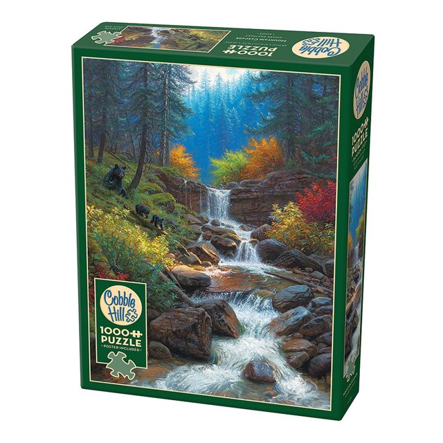 Cobble Hill Jigsaw Puzzle - Mountain Cascade, 1000 Piece Puzzle