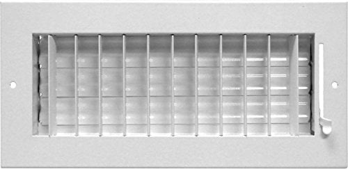 Accord ABSWWH2126 Decken-/Wandregister, 2-Wege-Luftlenkung, Weiß, 12x6 Zoll (Öffnungsmaß)