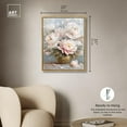 thumbnail image 5 of Tender Pink Swirl Canvas Elegant Florals by Art Remedy, Gold Frame, 24" x 30", 5 of 7