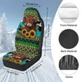 thumbnail image 7 of Pzuqiu Aztec Highland Cow Car Front Seat Cover Soft Comfortable Car Seats Covers Front Seats Only Easy to Install Anti-Slip Auto Interior Covers Full Coverage Universal Fit for Cars SUV, 7 of 7