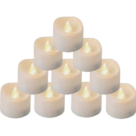 6 bougies led chauffe-plat, blanc chaud