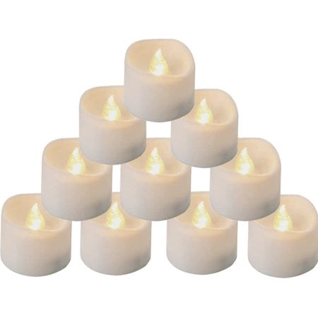 Set de 8 bougies LED en cire véritable Chandelle sans flamme avec bougeoir  en verre Lumière blanc chaud : : Luminaires et Éclairage