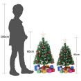 thumbnail image 4 of Mini árbol de Navidad para escritorio, paquete de 45 cm/60 cm, decoración de oficina, árbol decorativo de Navidad, 4 of 5
