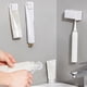 thumbnail image 4 of Moyic Soporte para cepillos de dientes, estante de almacenamiento sin perforaciones para ahorrar espacio, soporte impermeable, organizador a prueba de Juegos de accesorios de baño Pequeña Moyic HA064372-01, 4 of 6