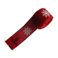 thumbnail image 2 of Cheer US Christmas Wired Edge Ribbon Black Red Buffalo Plaid Ribbon Vintage Truck Burlap Ribbon Natural Wrapping Ribbon Deer Printed Fabric Ribbon DIY Craft Ribbon, 2 of 9