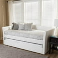 thumbnail image 2 of Bowery Hill Faux Leather Daybed with Trundle in White, 2 of 4