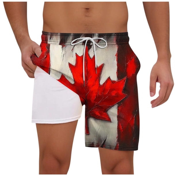 Pantalones Cortos para Hombre de Cintura Elástica con Bolsillos Pantalones de Playa de Impresión Casual, Poliéster Ligero de Moda para la Primavera Verano Al Aire Libre Y el Uso Diario