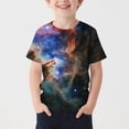 thumbnail image 2 of IVEYRTF Boys Star Print Short Sleeve T-Shirt Casual Round Neck Top for School Activities Everyday Comfort Sporty Style Shirt(Multicolor#12,5-6 Years), 2 of 5