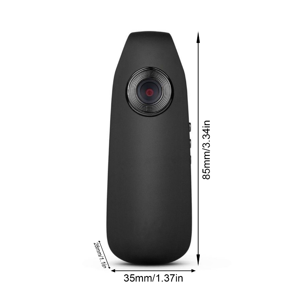 Magnetic Body Camera 1080P Video 130° Wide Angle Cycle Recording for Travel