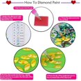 thumbnail image 3 of Pintura de diamantes irregular, un kit de pintura de diamantes 5D adecuado para niños y adultos principiantes, tamaño: 20*20 cm, 3 of 3