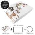 thumbnail image 3 of Sweet Jojo Designs Watercolor Woodland Forest Animals Multicolor Fleece Milestone Baby Blanket 3 Piece Set, 3 of 6