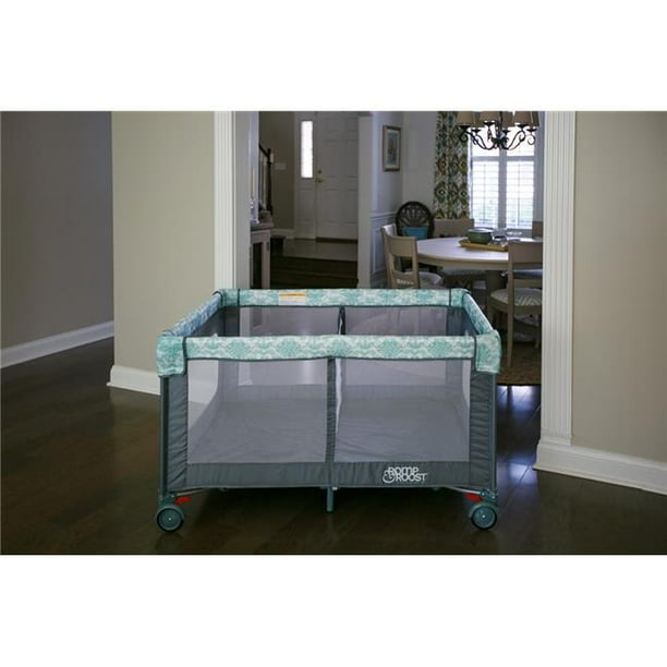 Romp & Roost Play Yard & Fitted Waterproof SheetDamask