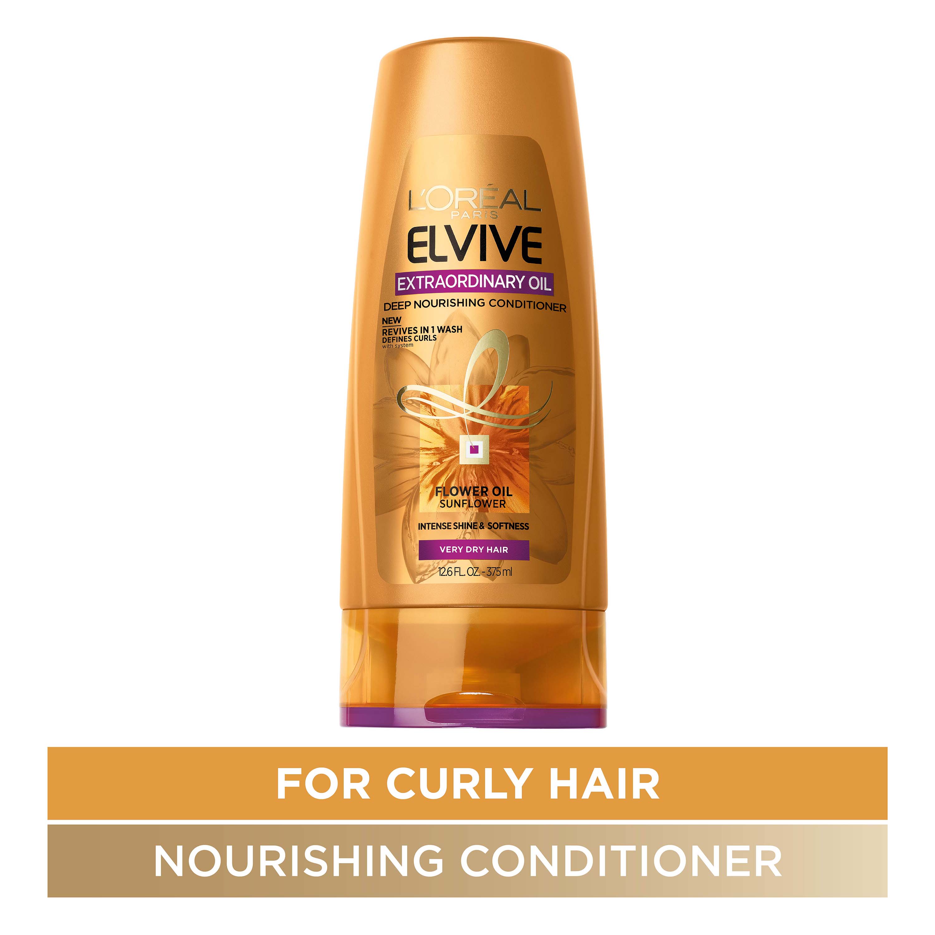 L'Oreal Paris Elvive Extraordinary Oil Conditioner for Curly Hair, 12.6 oz - image 3 of 6