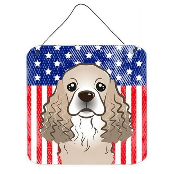 American Flag & Cocker Spaniel Wall or Door Hanging Prints
