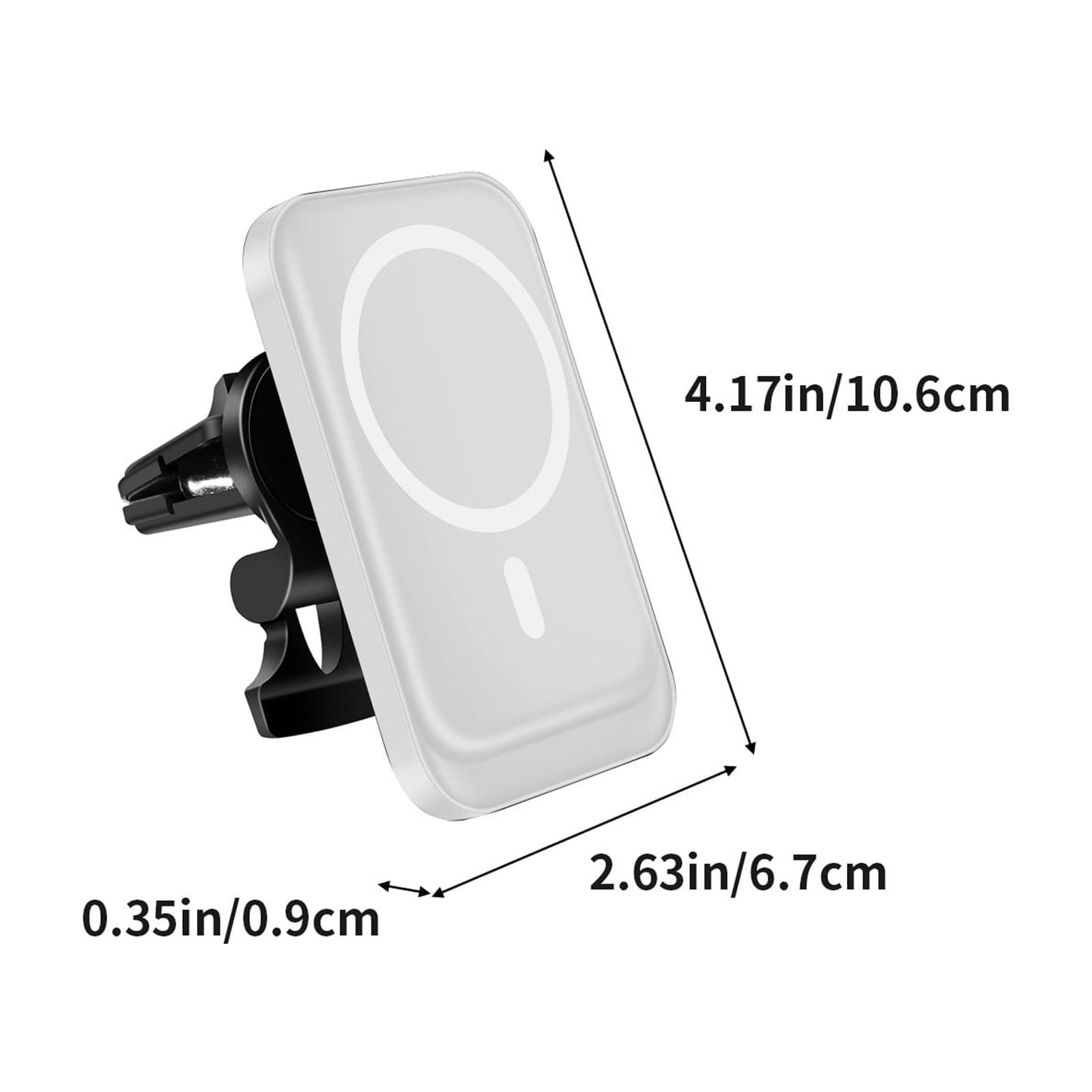 Nilvkv Car Mounted Mobile Phone Wireless Charger 15W Intelligent Fast Charging Magnetic Suction Wireless Charging, Car Accessories