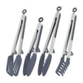 thumbnail image 3 of Pinzas de Cocina de Acero Inoxidable 430, Antideslizantes, Antideslizantes, Soporte Vertical, Utensilios de Cocina de Alta Resistencia, Pinzas Gris Soledad Pinzas para utensilios de cocina, 3 of 10