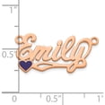thumbnail image 4 of Sterling SilverRose-plated Epoxy Heart Name Plate SSRose Material Primary Luxe Elegant Stylish Designed for those who cherish timeless beauty, 4 of 4