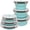 Round Blue-3pcs, variant on Collapsible Round Silicone Food Storage Containers With Airtight Lids, Foldable Meal Prep Lunch Bowls Microwave Freezer Safe