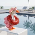thumbnail image 3 of Summer Bikini Desk Goose Outfits, 7 Inch Mini Desktop Goose Clothes with Straw Hat, Sunglasses and Swim Ring, for Magnetic Geese Party Table Decor, 3 of 8