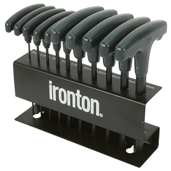 Ironton 10-Pc. Metric T-Handle Hex Key Set