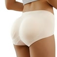 thumbnail image 2 of PEASKJP Women's Firm Control Shapewear Tummy Control Crew Neck Body Suits for Womens Ribbed Seamless Tops, Beige XL, 2 of 4