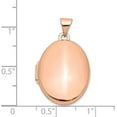 thumbnail image 5 of 14k Rose Gold Polished 21mm Oval Locket - 28mm, 5 of 7