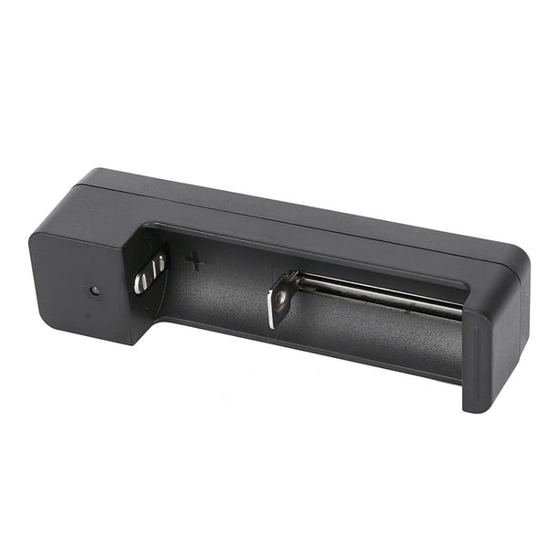 Li Negro PC Universal Ranura única USB Cargador De Batería Adaptador LED Carga Inteligente Para Li Ion Cell 26650 14500