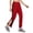 Z01-Red, variant on Men's Tear Away Pants 2 Side Full Open Bottom Sweatpants Loose Fit Casual Adaptive Post Surgery Pants with Pockets