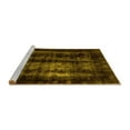 thumbnail image 2 of Ahgly Company Machine Washable Indoor Rectangle Abstract Yellow Modern Area Rugs, 8' x 10', 2 of 4
