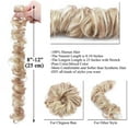 thumbnail image 6 of SEGO Messy Bun Human Fake Bun Hair Scrunchie Curly Touseld Updo DIY Ponytail Hairpiece Wavy Donut Chignons for Women, 6 of 8