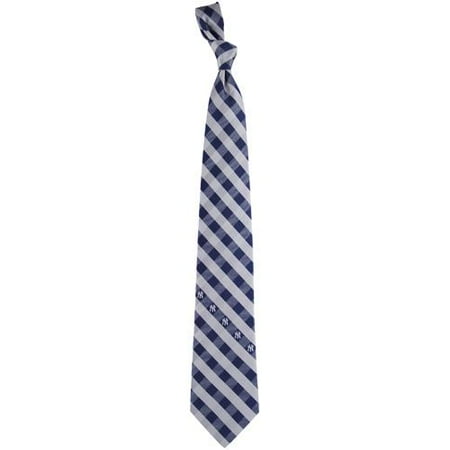Henry New York Tie - New York Yankees Woven Checkered Tie - No Size