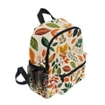 thumbnail image 2 of FORMRS School Backpack with Front Zippered Pocket 12" Student Travel Daypack, Beige Retro Leaves, 2 of 6