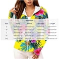 thumbnail image 3 of Warop Womans Zip Up Hoodie, Long Sleeve Tropical Print Thumbhole Sun Protection Jacket, Beach Swimming Cover Up Trip, 3 of 5