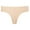 Complexion, variant on Underwear for Women Seamless Scalloped Edge Thong Panties Comfortable No Show Underwear for Everyday Wear, Nude Color, Size S-XL