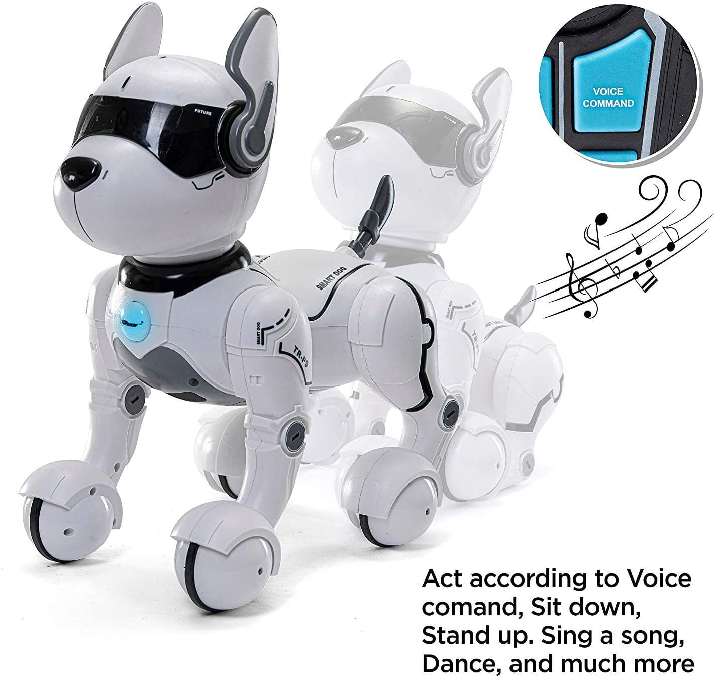 Robot Dog Toys for Boys, Remote Control Robot Toy, Rechargeable Programing  Stunt Robo Dog with Sing, Dance and Touch Function, Robot Dog for Kids Toys  Gifts for Toddlers 6 7 8 9 10+, Red