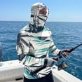 thumbnail image 6 of Novelty Palm Tree Print Hooded Fishing Shirts for Men, UPF 50+ SPF Sun Protection Quick Dry Compression Hoodies Long Sleeve Tops with Face Mask for Outdoor Workout, 6 of 6