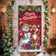 thumbnail image 6 of Christmas Door Cover Xmas Bathroom Front Door Decoration Large Photography Background Banner Porch Sign for Winter Indoor Outside Front Door Banner Farmhouse Party Supplies, 70.87x35.43in, 6 of 6